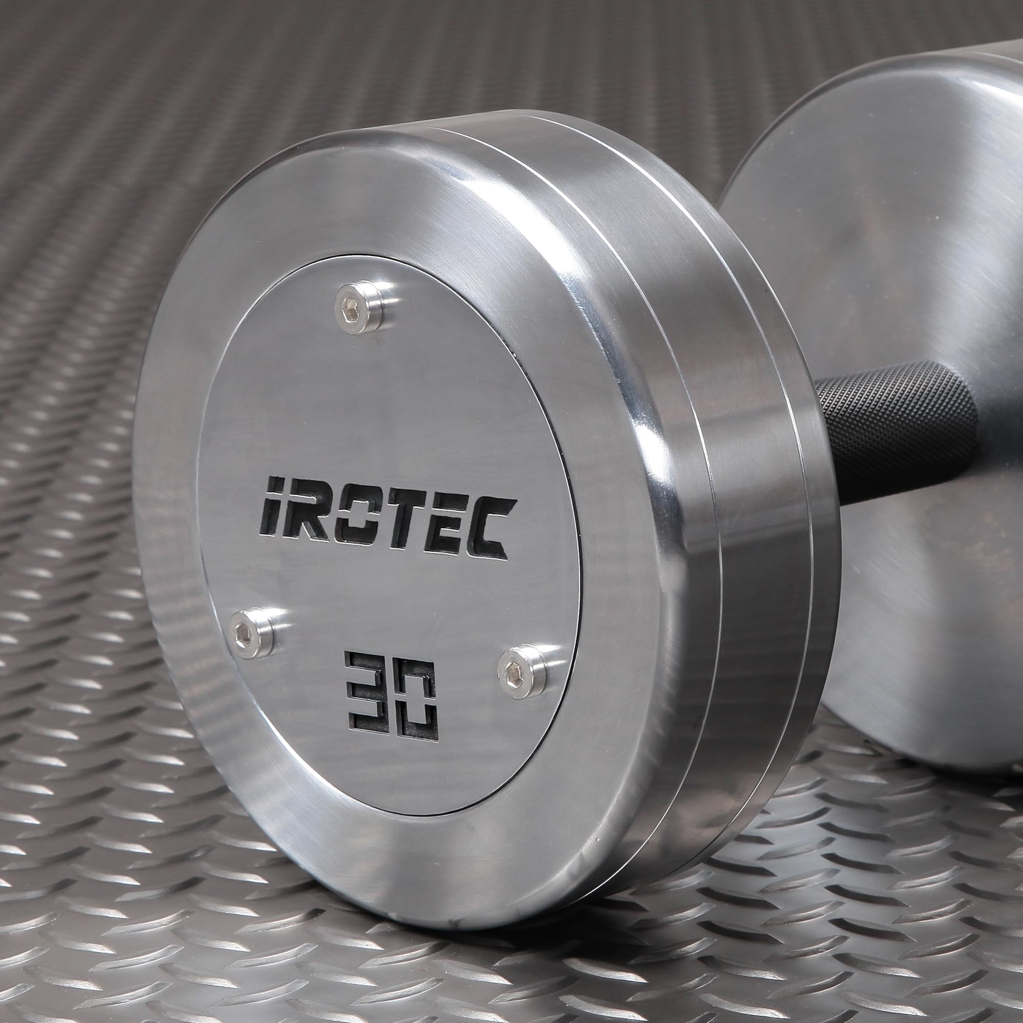 ダンベル 合計 （約）30キロくらい ジムダンベル30kg オールラバータイプ IROTEC (アイロテック)