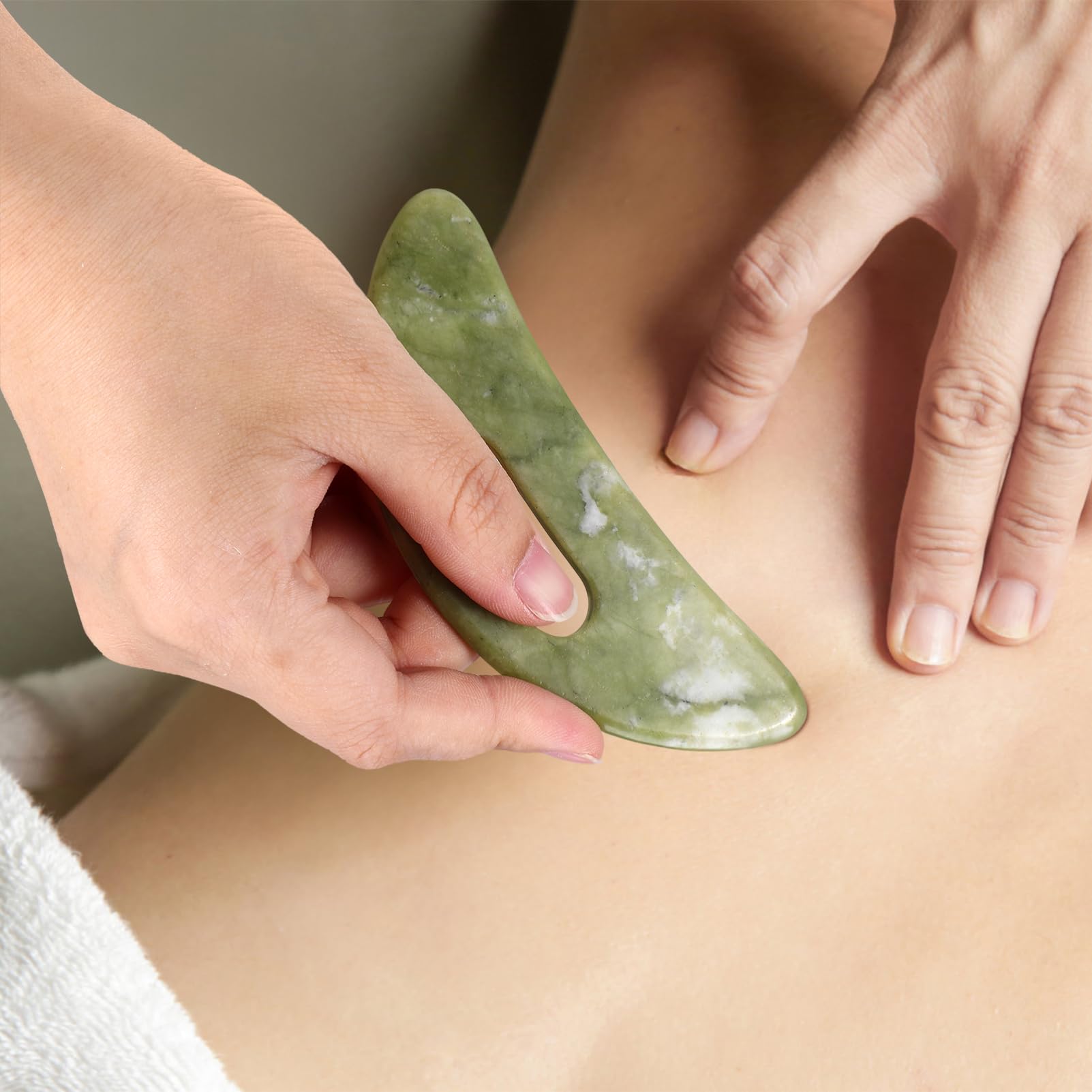 MAGICLULU 5 Piezas Tabla de raspar de jade tratamiento facial masaje facial gua sha electrico herramienta facial gua sha masajeadores faciales masajeador facial masajeador muscular Xiuyu