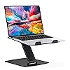 Glangeh Laptop Stand Adjustable Height, Ergonomic Portable Laptop Riser Holder for Desk, Aluminum Foldable Laptop Computer Monitor Stands Compatible with MacBook Air Pro (10-16")-Black Glangeh Laptop Stand Adjustable Height, Ergonomic Portable Laptop Riser Holder for Desk, Aluminum Foldable Laptop Computer Monitor Stands Compatible with MacBook Air Pro (10-16")-Black
