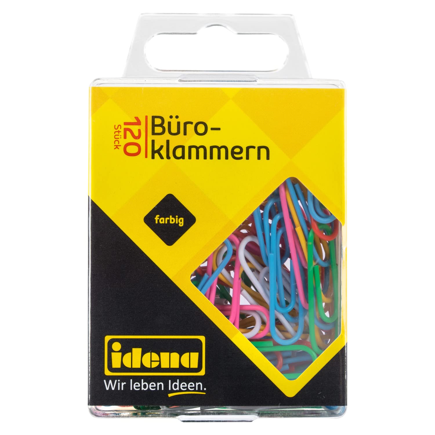 Idena 334028 - Clips, recubiertos, 120 piezas