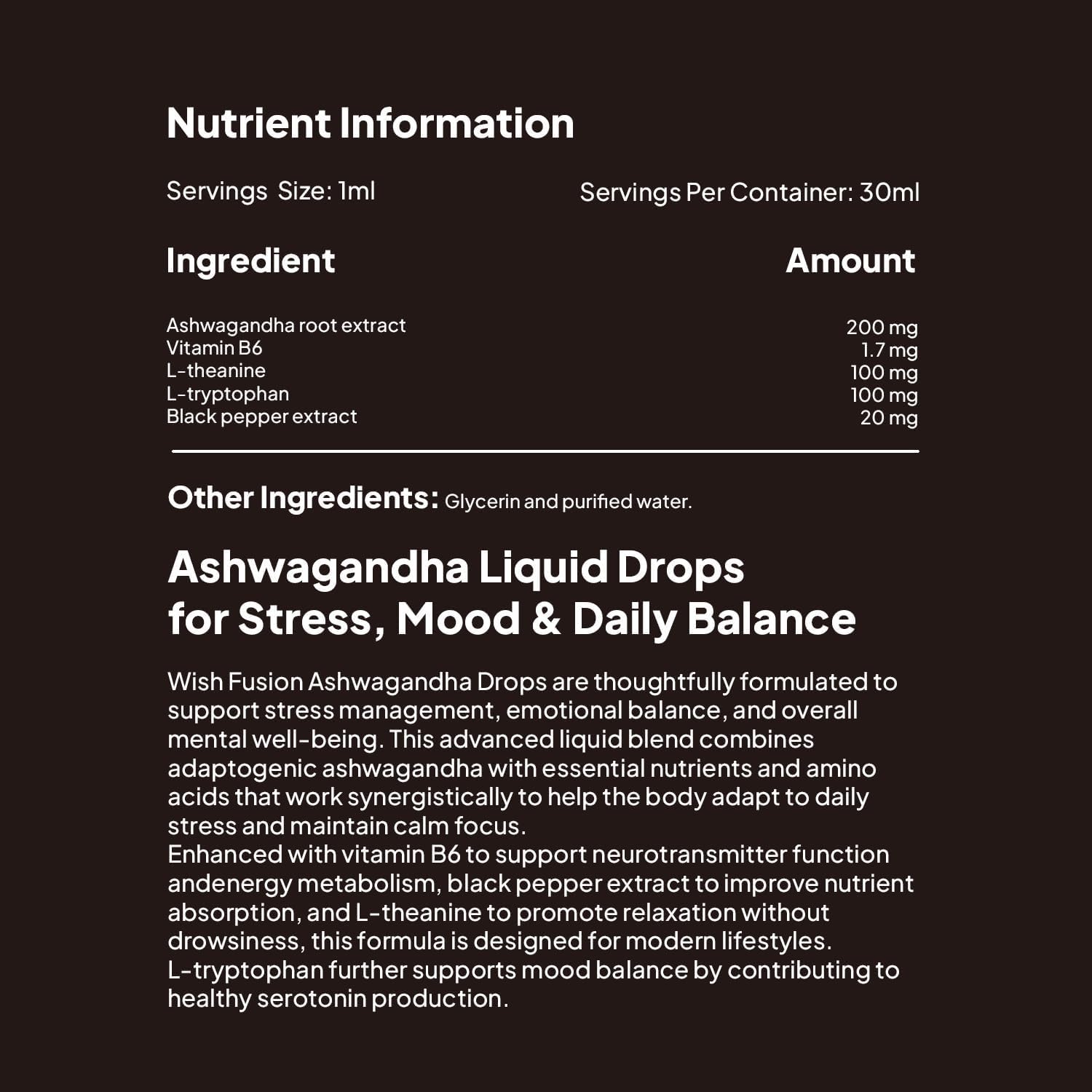 Ashwagandha Drops, 2 Pack Organic Liquid Ashwagandha for Stress Relief & Cortisol Manager with L-Theanine, Supports Calm and Relaxation, Ashwagandha Liquid Extract, Easy to Use Drops