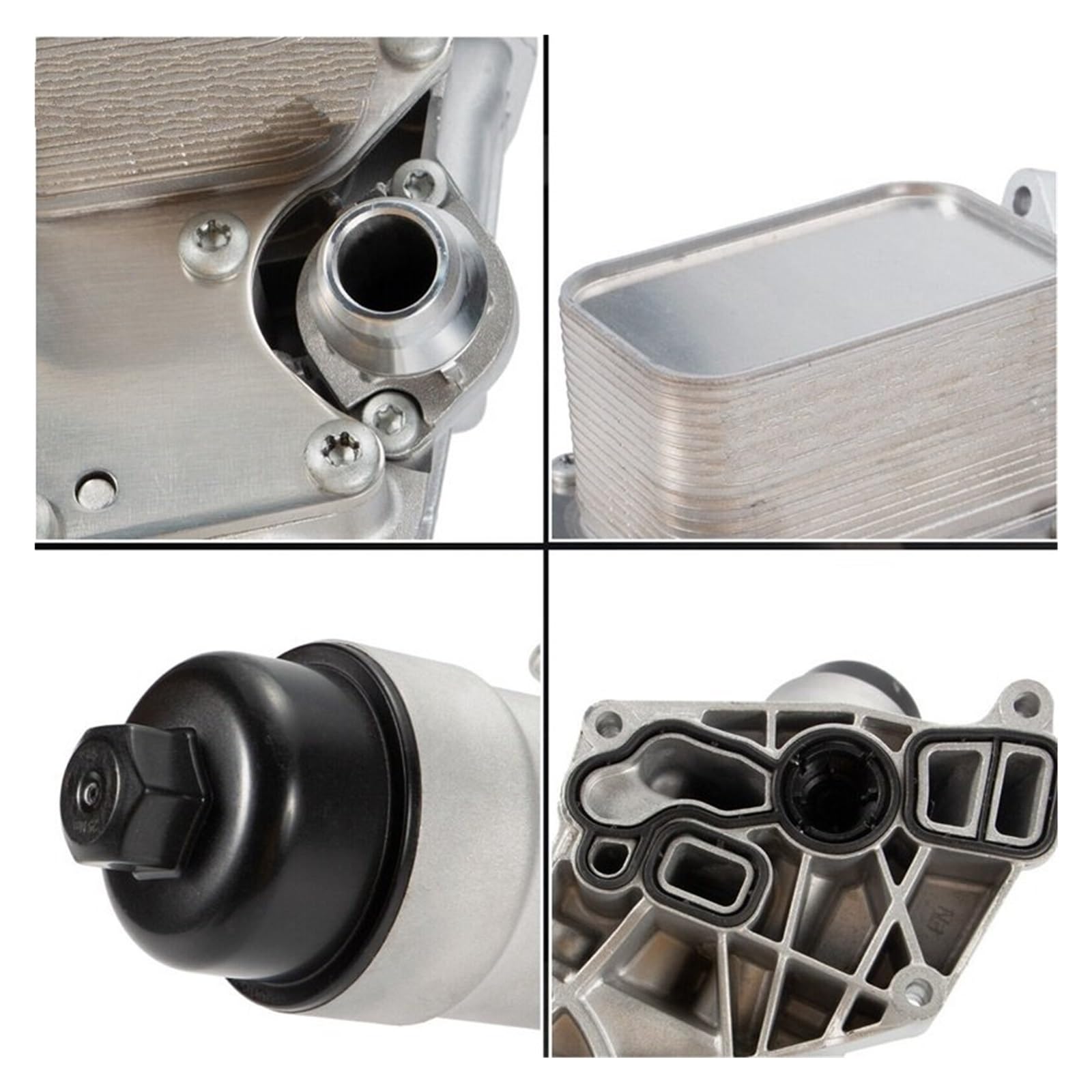 Chłodnica oleju samochodowego Pasuje do Bmw F30 230i 330e 330i GT 430i 530i 530e 740e xDrive X3 X4 B46 OE 11428596283 aluminiowa chłodnica oleju obudowa filtra Płyta chłodząca