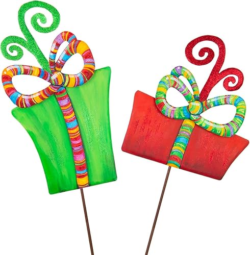 The Round Top Collection - Cajas de regalo Merry & Bright, juego de 2