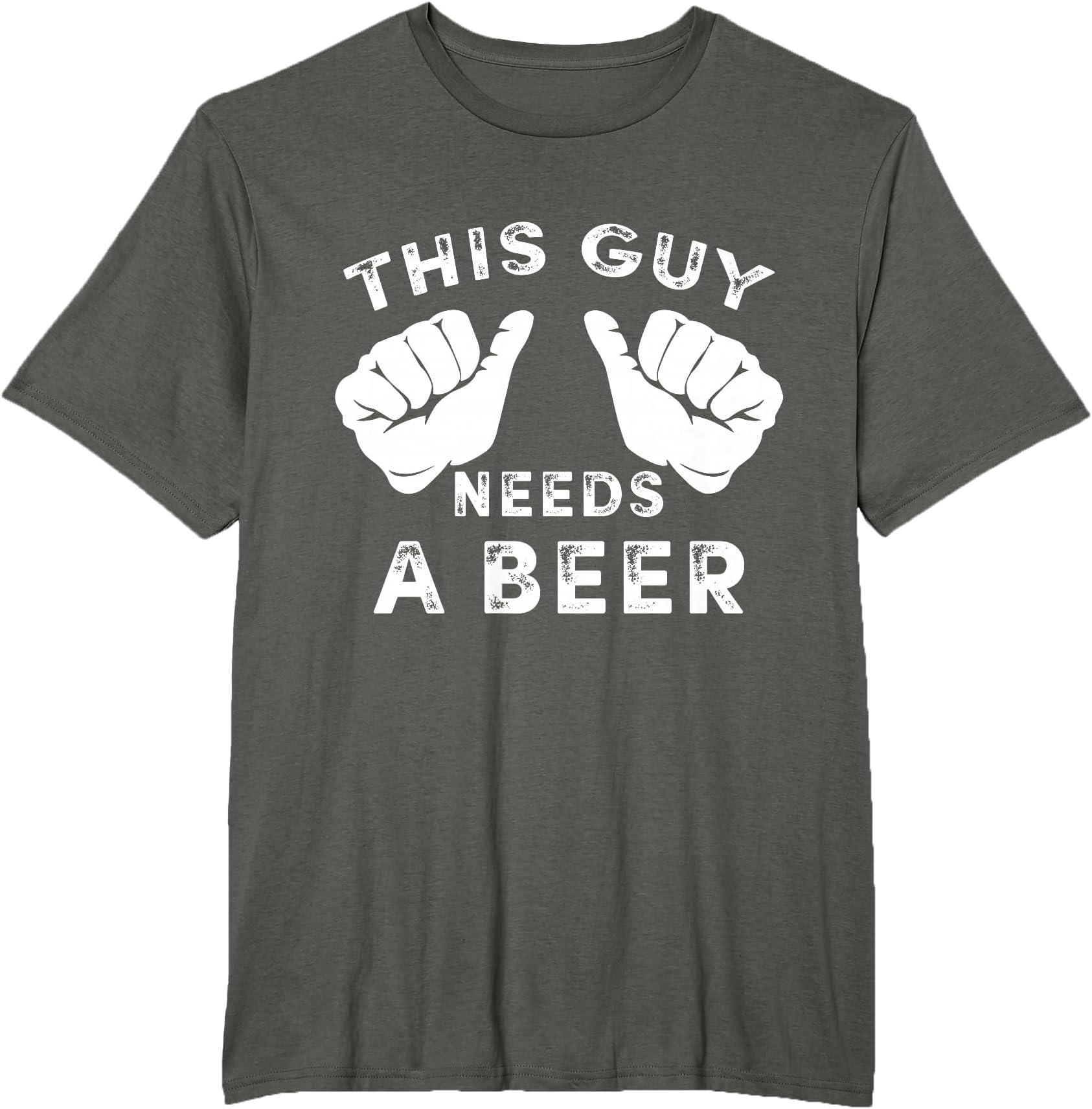 This Guy Needs A Beer - Funny Mens Drinking Gift T-Shirt