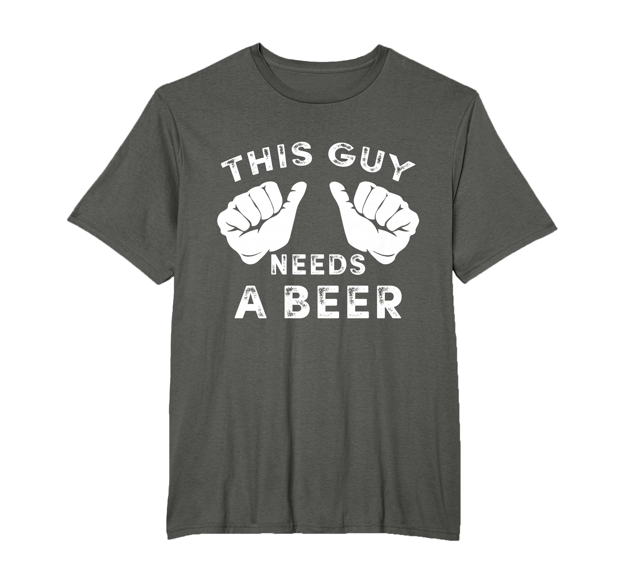 This Guy Needs A Beer - Funny Mens Drinking Gift T-Shirt