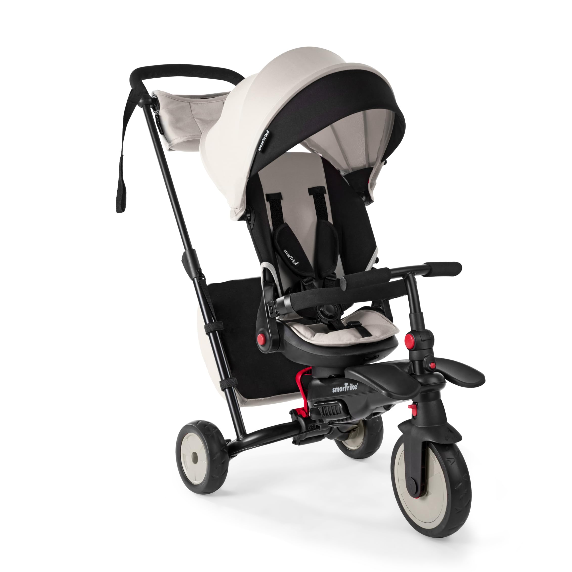 smarTrike STR7 - Triciclo plegable, color blanco