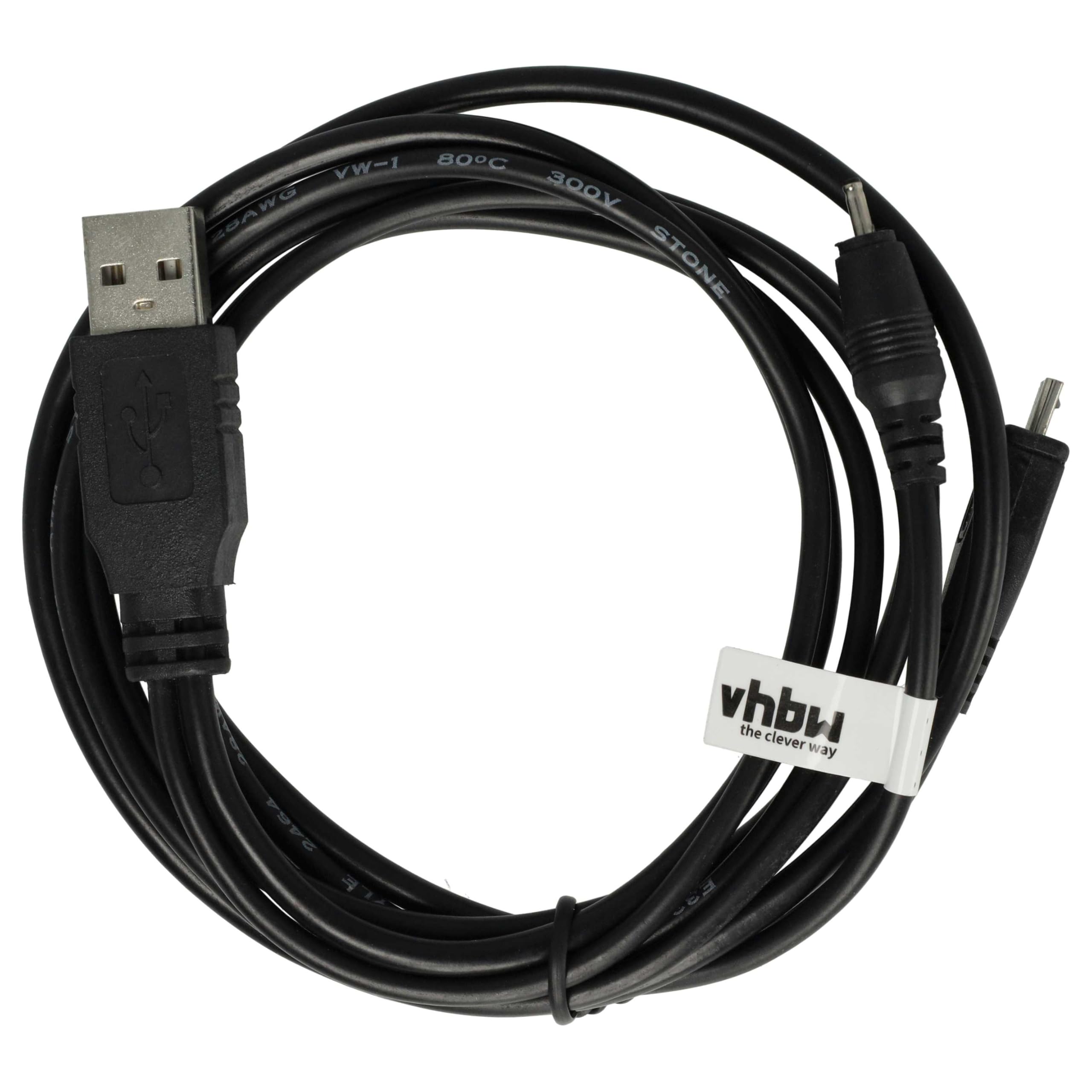 Vhbw Cavo Dati USB Per Nokia 3720, 5130, 2710, 3120, 3600 Slide - Nero