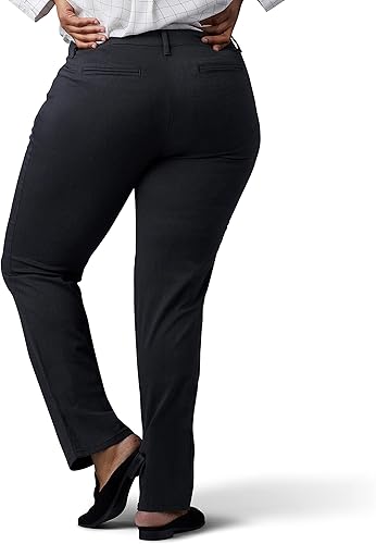 Vista 2 de Lee Womens Plus Size Relaxed Fit All Day Straight Leg Pant