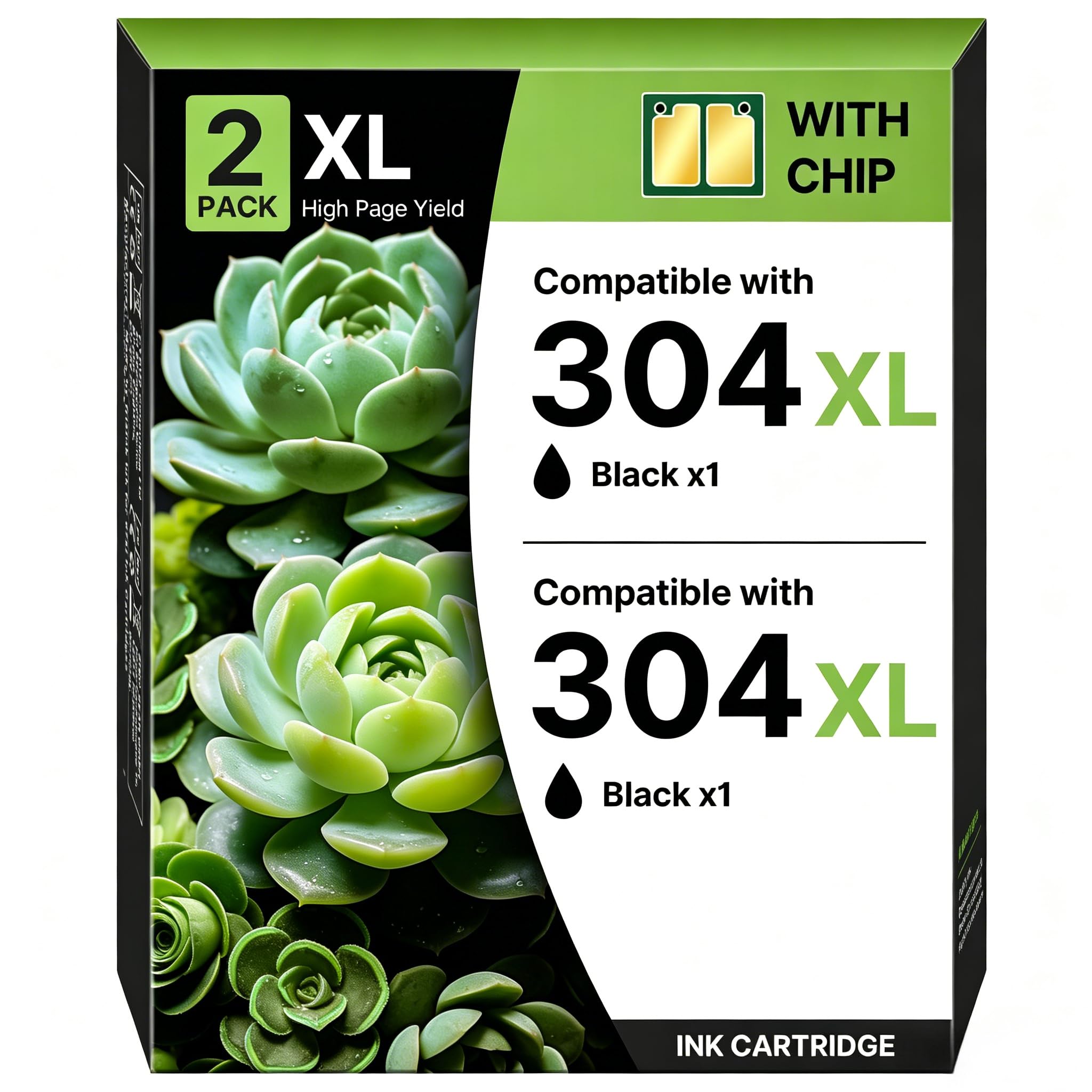 301 Druckerpatrone 301 XL Kompatibel für HP 301 Druckerpatronen Schwarz 301XL für HP301 Schwarz für HP Envy 4500 Druckerpatronen Envy 5530 5534 4504 DeskJet 2540 1510 2544 OfficeJet 4630 (2 Schwarz)