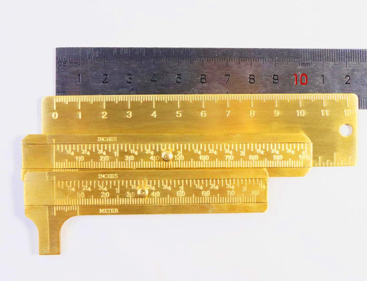 Brass Vernier Caliper - Jewelry Measurement Tool -4
