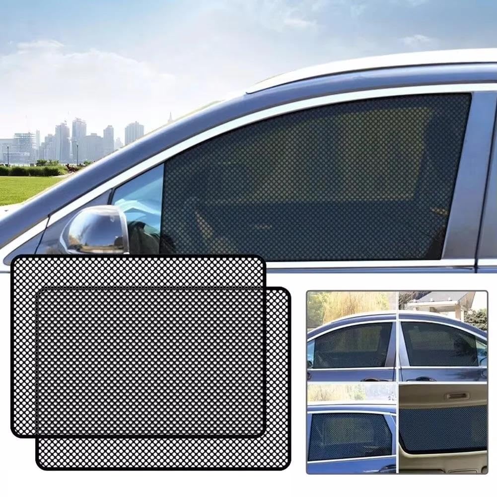 Auto Sonnenschutz Seitenscheibe 2 Stück Auto Sonnenschutz Aufkleber Fensteraufkleber Sonnenschutz Auto Heckscheiben Seitenblöcke Abdeckfolie Sonnenschutz Auto(72X52CM)