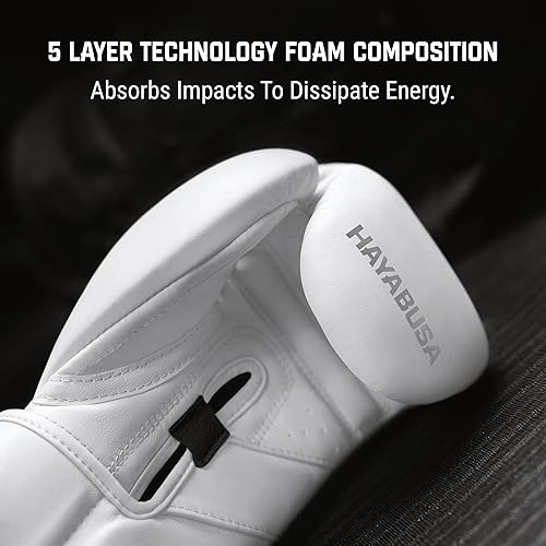 Miniatura 6 de Guantes de boxeo de cuero Hayabusa T3 Kanpeki para hombres y mujeres para entrenamiento, sparring, saco pesado y trabajo con manoplas