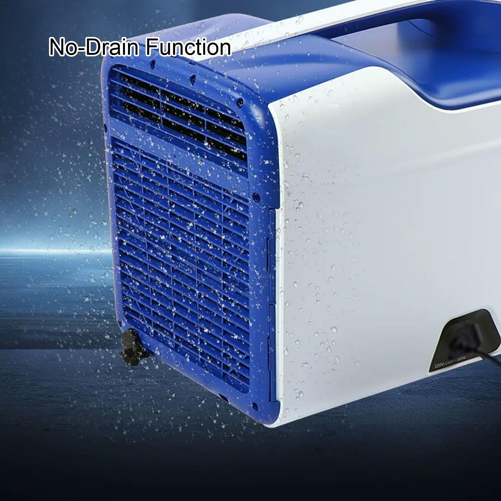 220-240V Condizionatore Casa Portatile, 4436 BTU, Raffreddamento 1300 W | Senza Scarico Delll'Acqua 4 Livelli di Velocità Risparmio Energetico Climatizzatore Campeggio per Soggiorno Ufficio Camper
