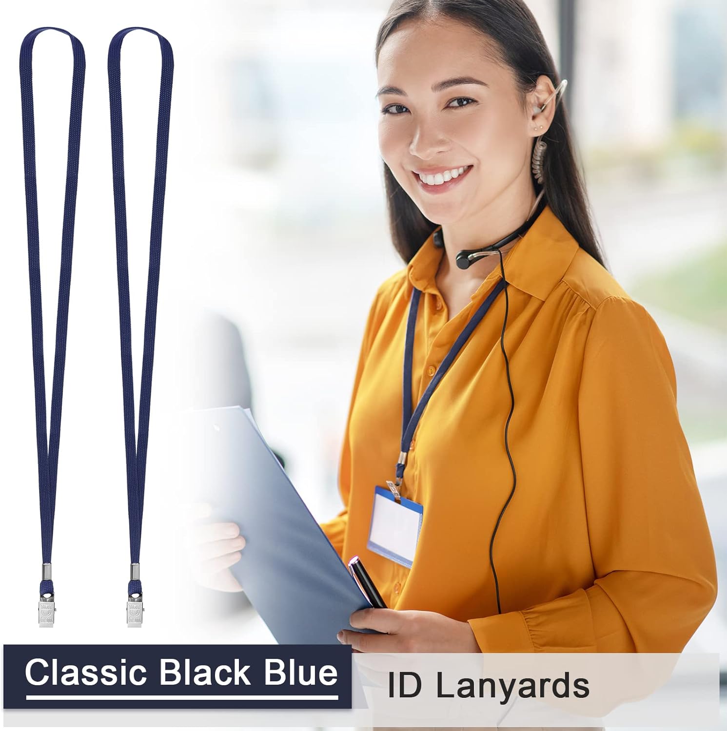 Marspark Lanyards Bulk with Clip Flat Neck Lanyard Badge Lanyard with Swivel Hook Lanyards for ID Cards Holder - Image 3