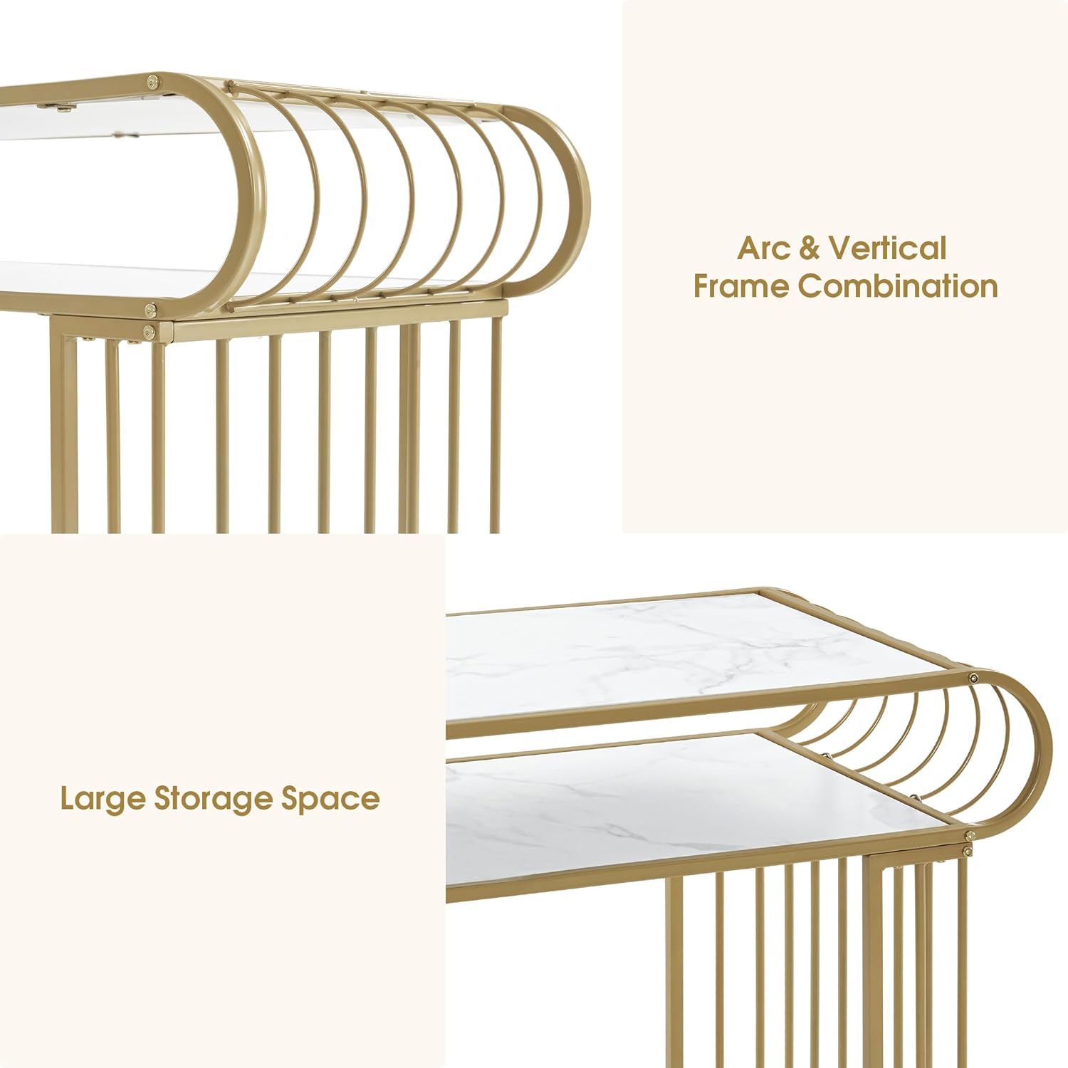 BarberPub Manicure Table with Build-in Power Strip, 2 Sockets, 2 USB Ports, Nail Tech Desk with Metal Frame, Beauty Spa Equipment 2430 (White)