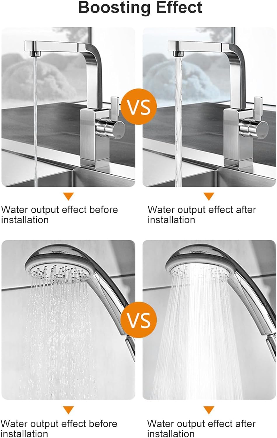 25Lmin Hot Water Recirculating Booster Pump, 0.59in Pipe Pressure Pump - 100W, 24V for Shower, Washing Machine, Solar Water Systems