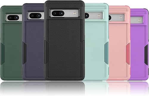 Miniatura 8 de Funda para Google Pixel 7A, funda de teléfono Dual Guard Pixel 7a, capa trasera, rígida, silicona híbrida, a prueba de golpes, funda protectora de