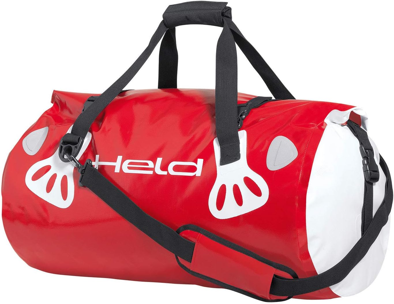 Motorcycle Held Waterproof Tail Carry-Bag Red PVC 60L