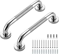 Vista 46 de Barras de agarre para ducha, paquete de 2 asas antideslizantes de ducha de 16 pulgadas para ancianos, barra de seguridad para ducha, barras