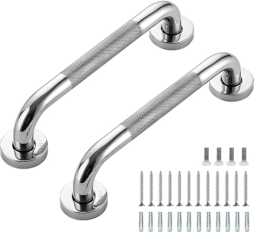 Miniatura 46 de Barras de agarre para ducha, paquete de 2 asas antideslizantes de ducha de 16 pulgadas para ancianos, barra de seguridad para ducha, barras
