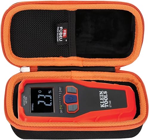 Miniatura 2 de FBLFOBELI Estuche portátil de almacenamiento duro para Klein Tools ET140 medidor de humedad sin pines, protector de EVA funda de transporte (solo
