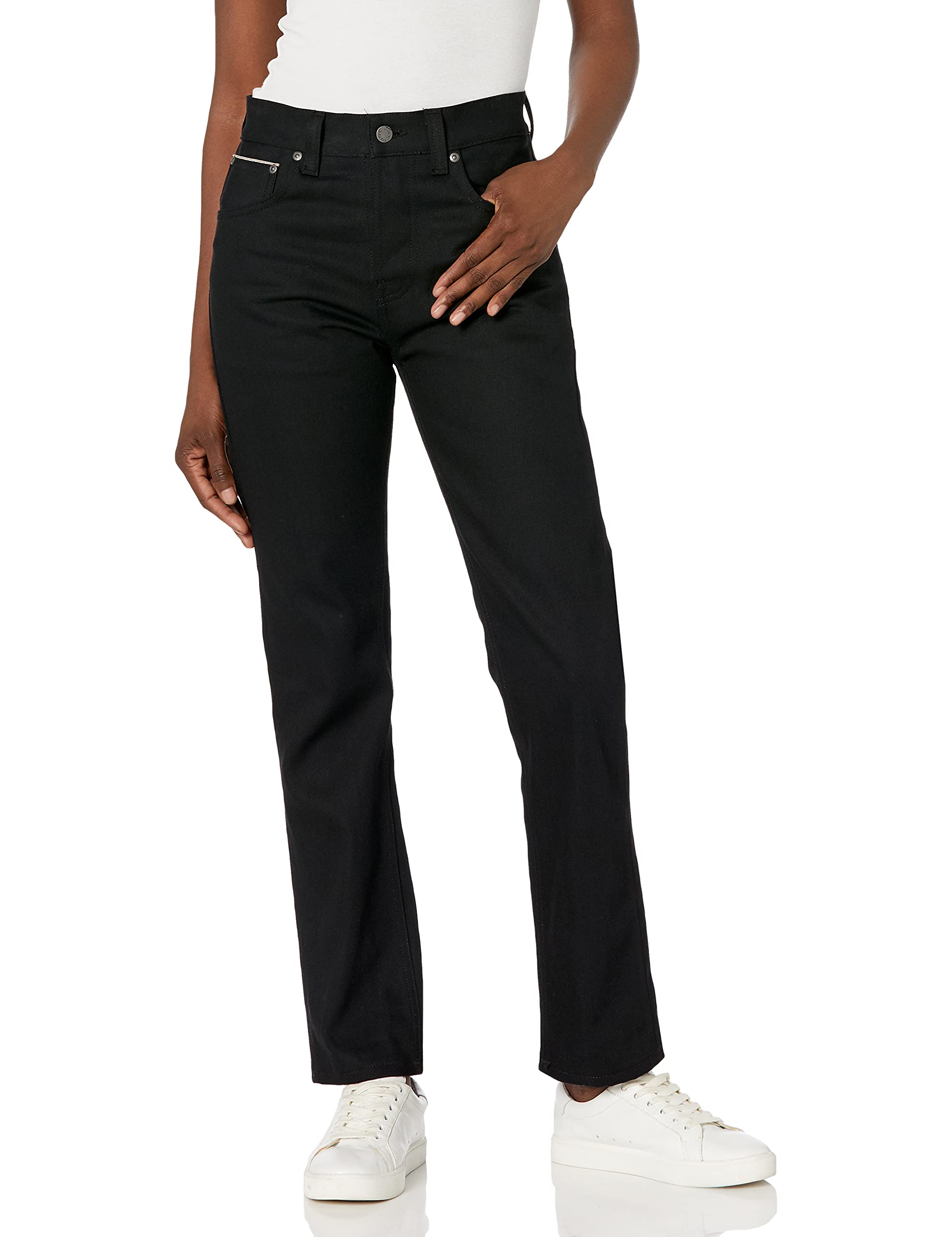 Nudie JeansUnisex Sleepy Sixten Dry Black Selvage Jeans