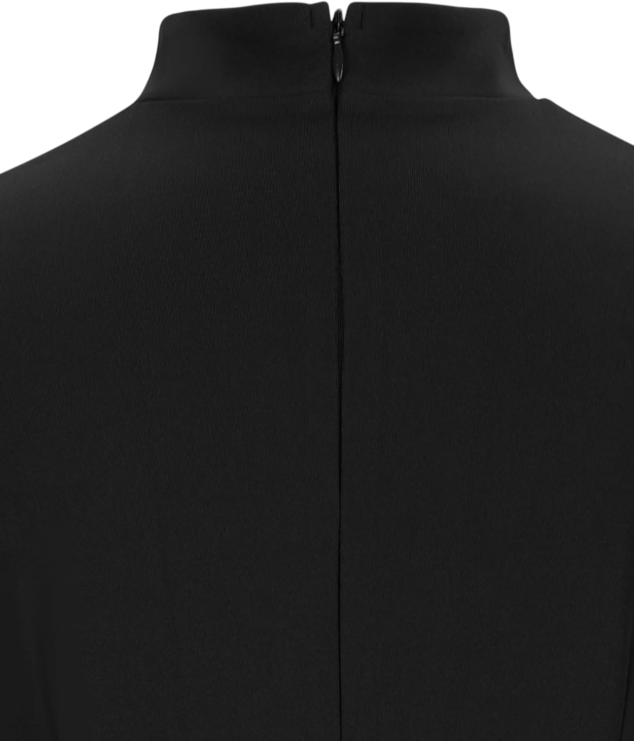 Women's Swallowtail Hem Church Dress Clergy Tab Insert Collar Priestess Pencil Dress