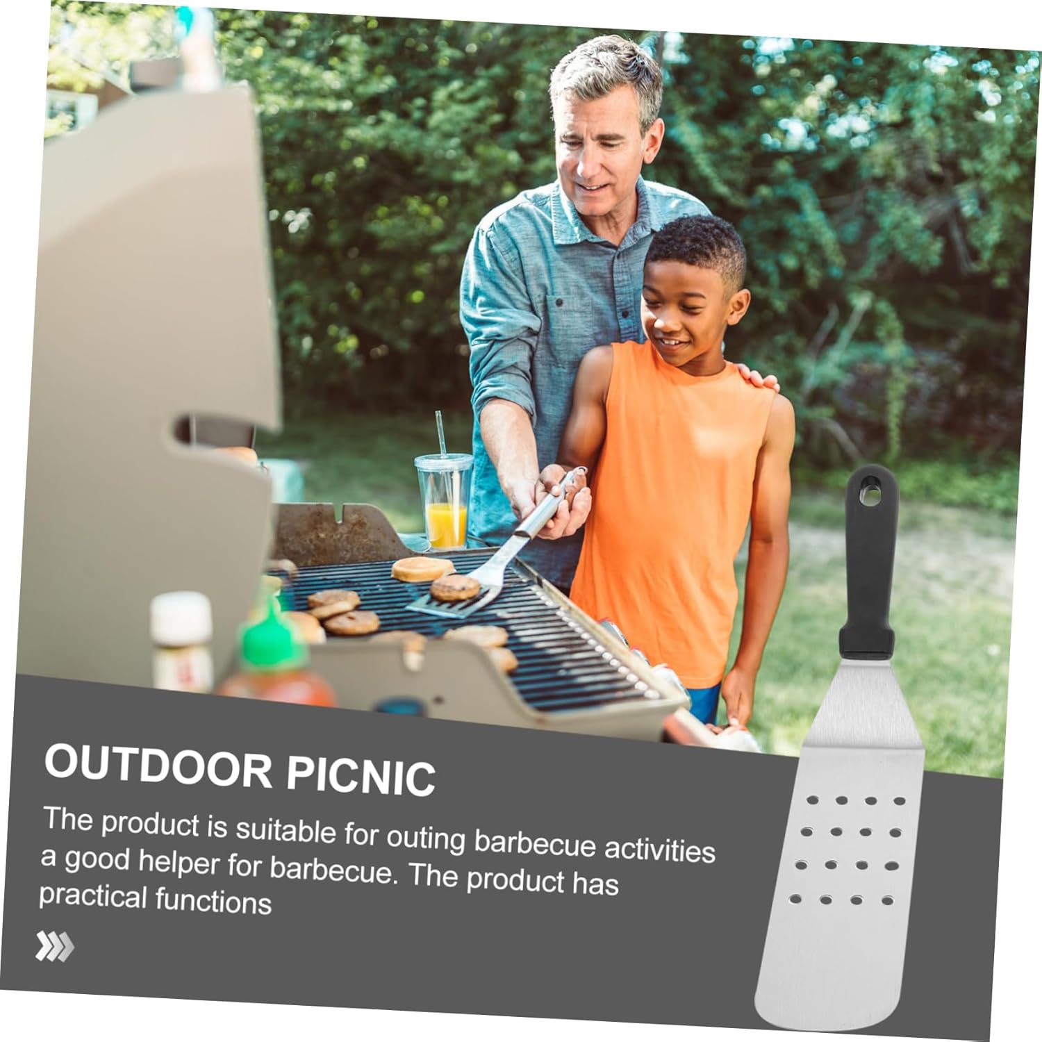 Ciieeo 1set Stainless Steel BBQ Tools Outdoor Grilling Utensils Kit for Barbecues Camping and Holidays Easy to Use and Space-Saving Grill Accessories