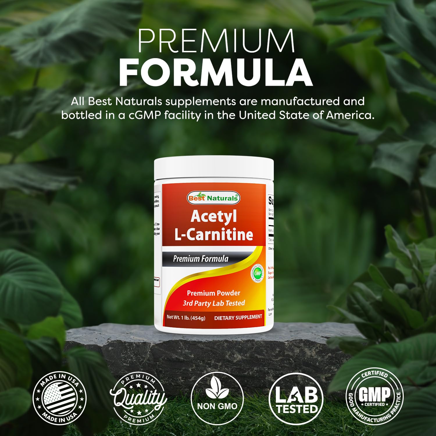 Best Naturals Acetyl L-Carnitine Premium Powder -1 LB -Gluten Free. — Amazon image 5