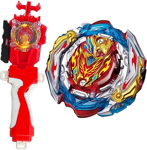 Vista 139 de Juego de juguetes de hoja, juguetes de batalla, lanzador chispeante, agarre Bey Battling Top DB B-199 Booster Gatling Dragon. Kr.Cm'-10 lanzador