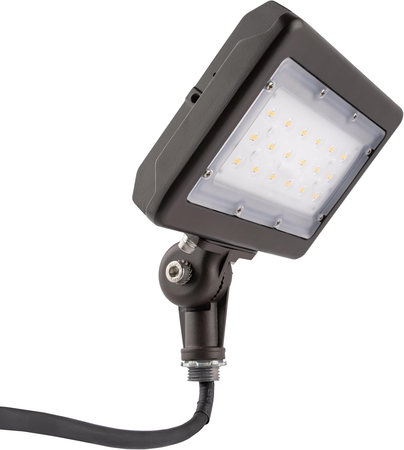 MaxLite MSF29UW-50BKT 29.5W Slim Flood Light - Outdoor Lights with Die Cast Aluminum Housing, 3400lm-3430lm, IP65, 5000K, Garden Lights, Landscape Lighting, 120-277V, 5-Year Warranty, cULus Listed