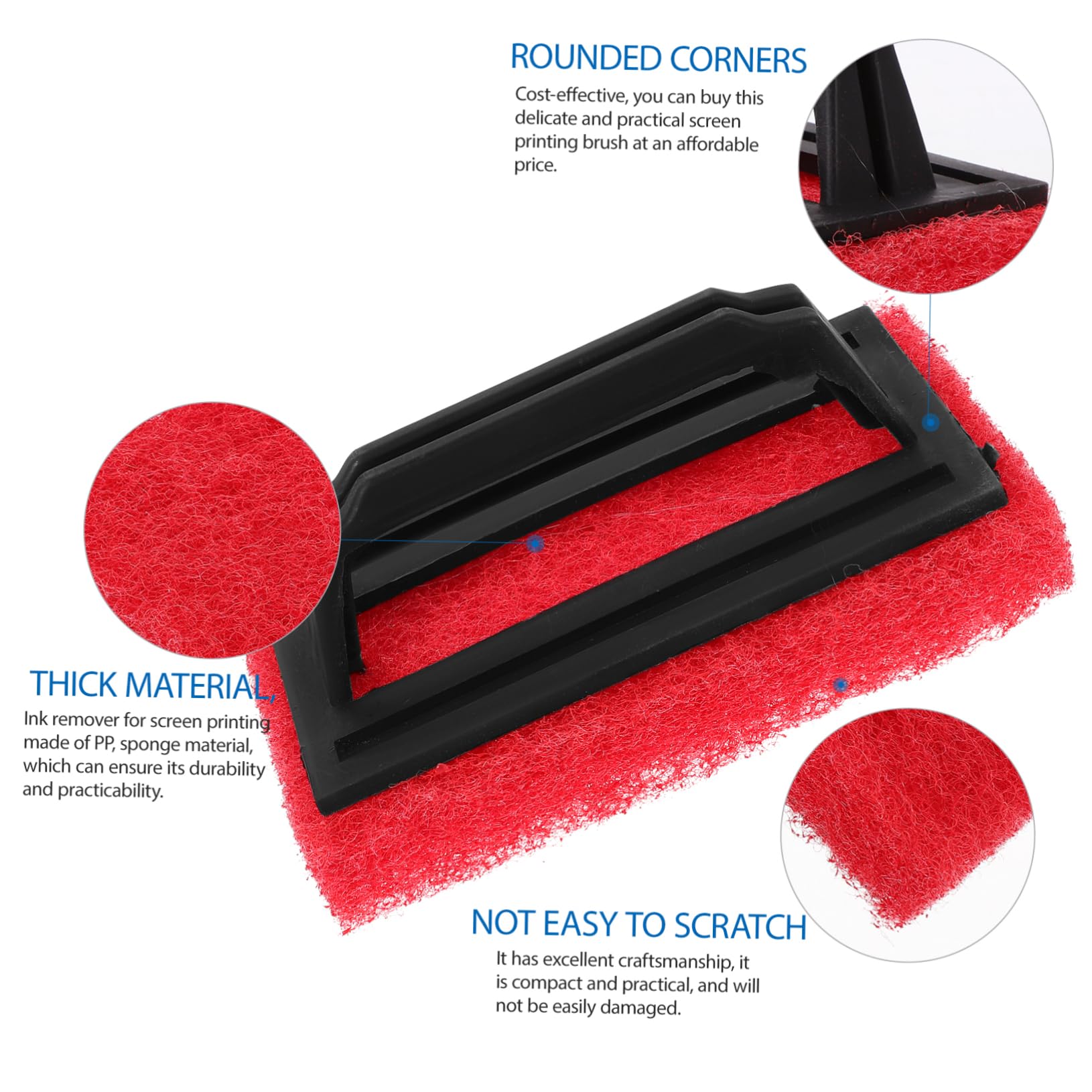 Uonlytech 5 Set Spazzole Per Pulizia Per Stampa Serigrafica Accessori Pratici Per Applicazioni Grafiche E Tessili Design Compatto E Resistente Facili Da Riporre 3 Pezzi*5