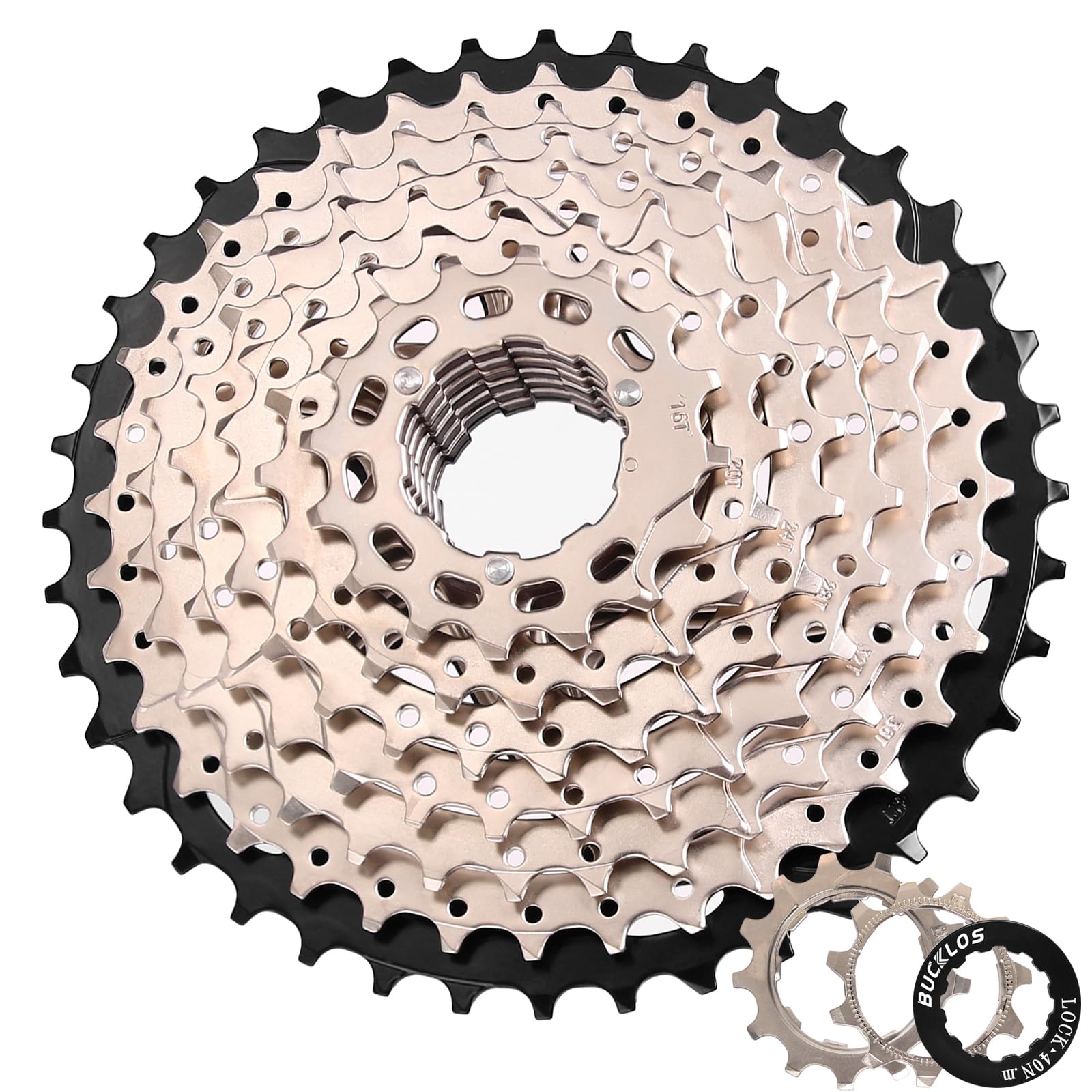 AEYINO Cassette 9 Speed 11-40T,Bicycle Freewheel Fit Mountain Bike/Road Bike/XC/DH/AM,Compatible with Shimano Sram — image 1