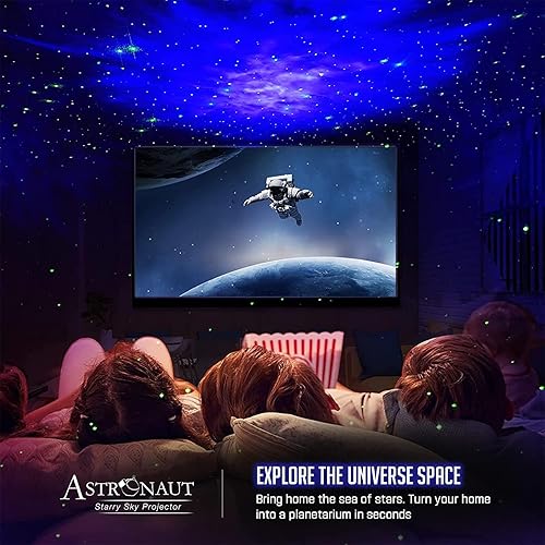 Miniatura 10 de Star Projector Galaxy Night Light - Astronaut Space Projector Starry Nebula Ceiling LED Lamp with Timer and Remote Kids Room Decor Aesthetic Gifts