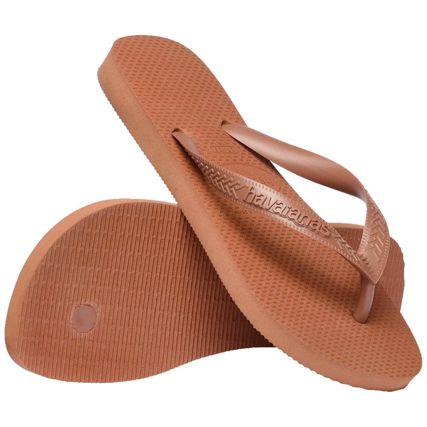 Havaianas Infradito Uomo Top Senses Dark Brown Ciabatte in gomma mare piscina Sistema Taglie Calzature EU Adulto Numero range Media