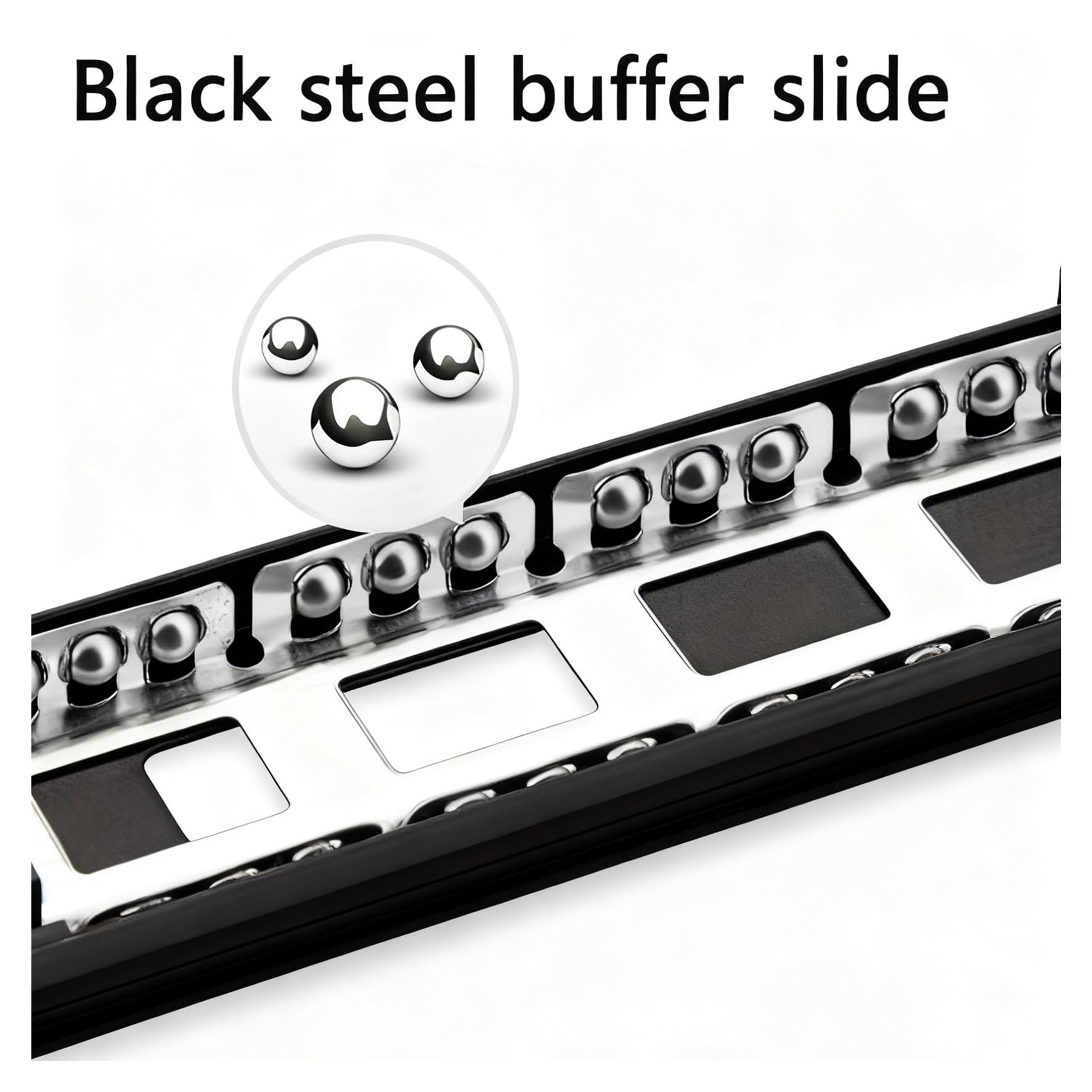 Guide per cassetti con cuscinetti a sfera montati Hardware Guide Silenziose For Cassetti Tre Sezioni Con Smorzamento Idraulico In Acciaio Laminato A Freddo(35cm 14inch)