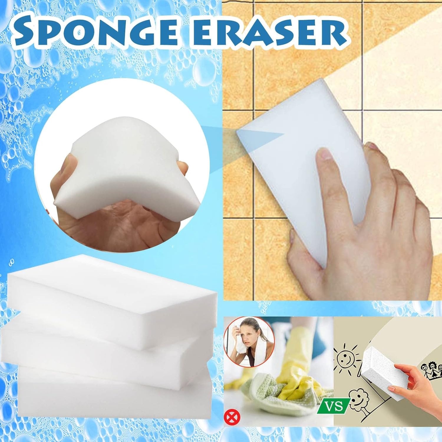 Sponge Decontamination Block Cleaning Kitchen Nano Wipe Tool Cleaning Tools Home Improvement Nylon Scrub Brush for Stainless Steel Pans (white, One Size) 4 71U4djfc8fL. AC SL1500