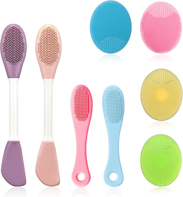 Generic Conjunto de Escovas Manuais de Silicone para Limpeza Facial com 8 Peças