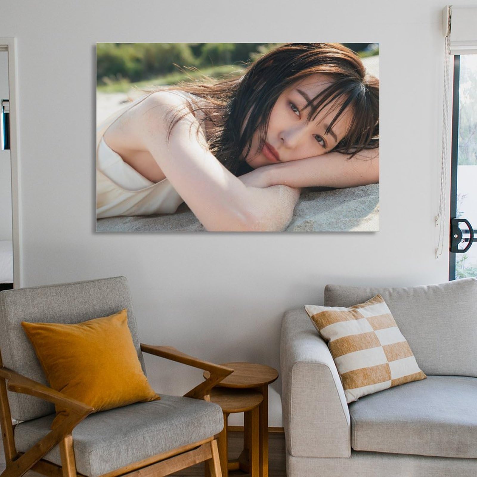 Amazon.co.jp: 福原遥 グラビア水着画像ポスター キャンバス 芸術