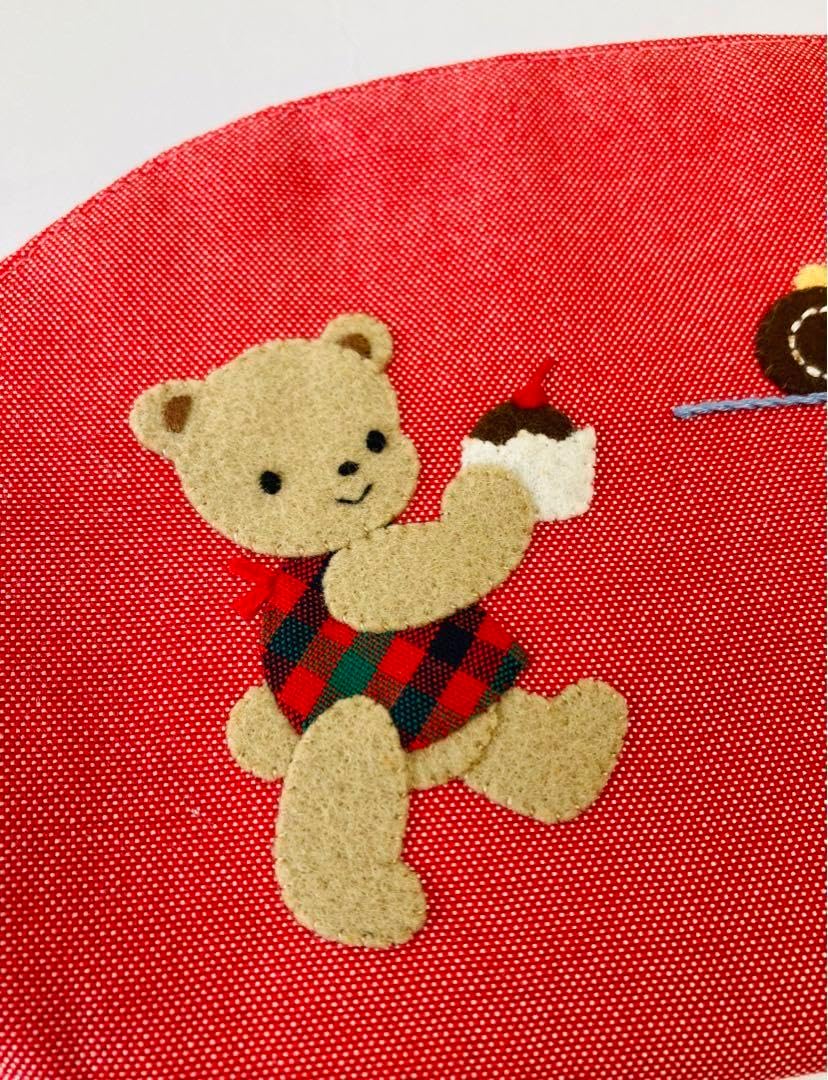 ファミリア】デニムバッグ 限定 クリスマス 手刺繍 チェック 女の子