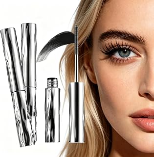 Metal Wand Mascara Waterproof Smudge Proof, for Volume Length (2PC) | Volume & Length, Tubing Mascara, Waterproof Formula, Smudge Proof, Metal Wand