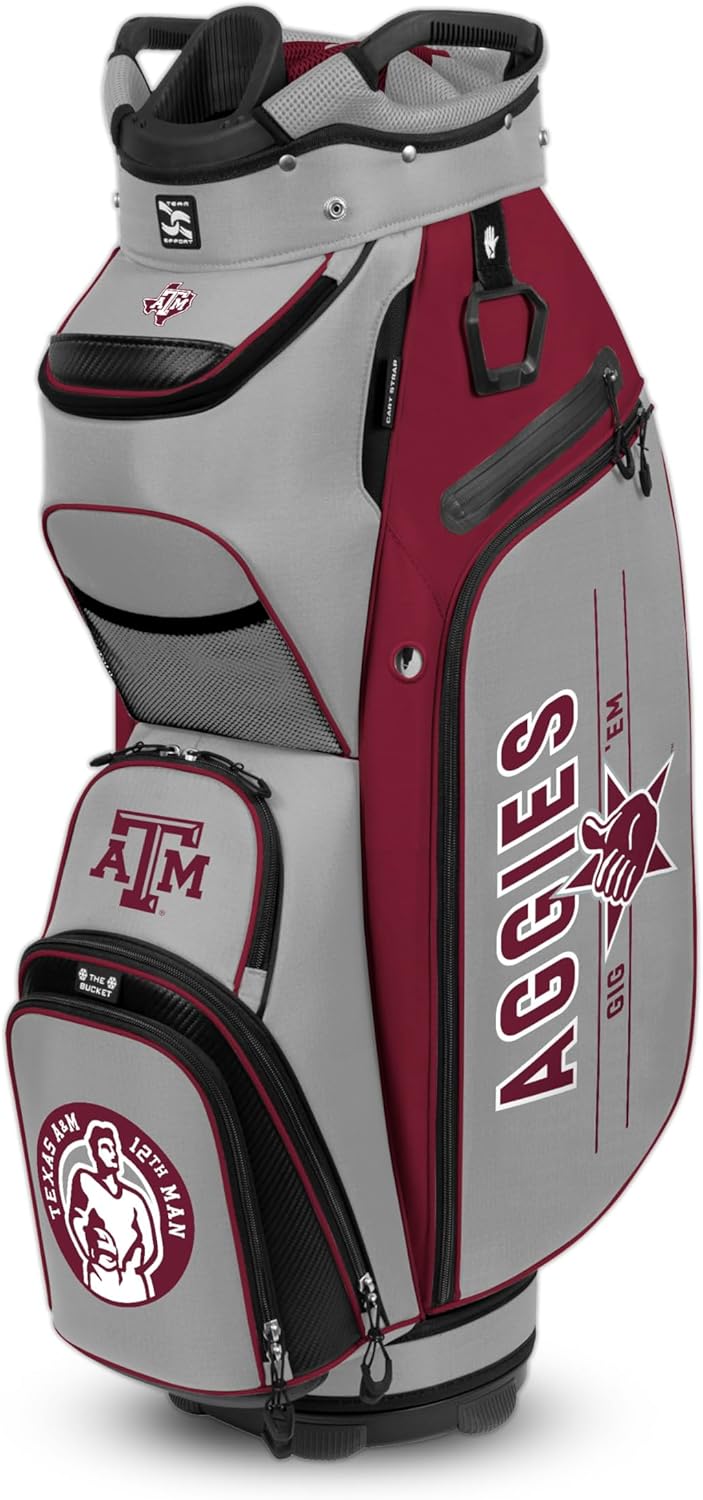 Team Effort Bucket III Cooler Cart Bag Limited Edition NCAA Texas A&M Aggies
