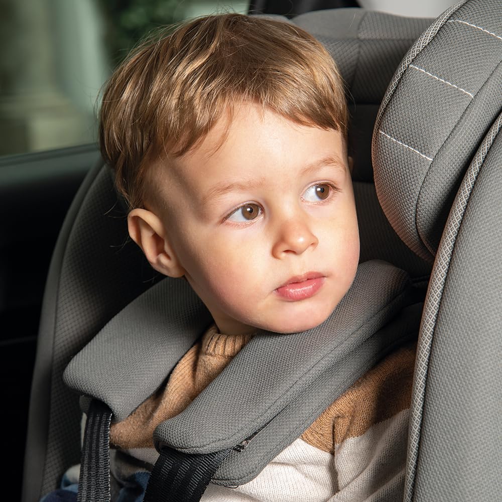 Foppapedretti Siège auto Logik I-Size, siège pivotant à 360° pour enfant de 40 à 105 cm de hauteur, conforme ECE R129, fixation Isofix, appuie-tête à 13 hauteurs, Desert