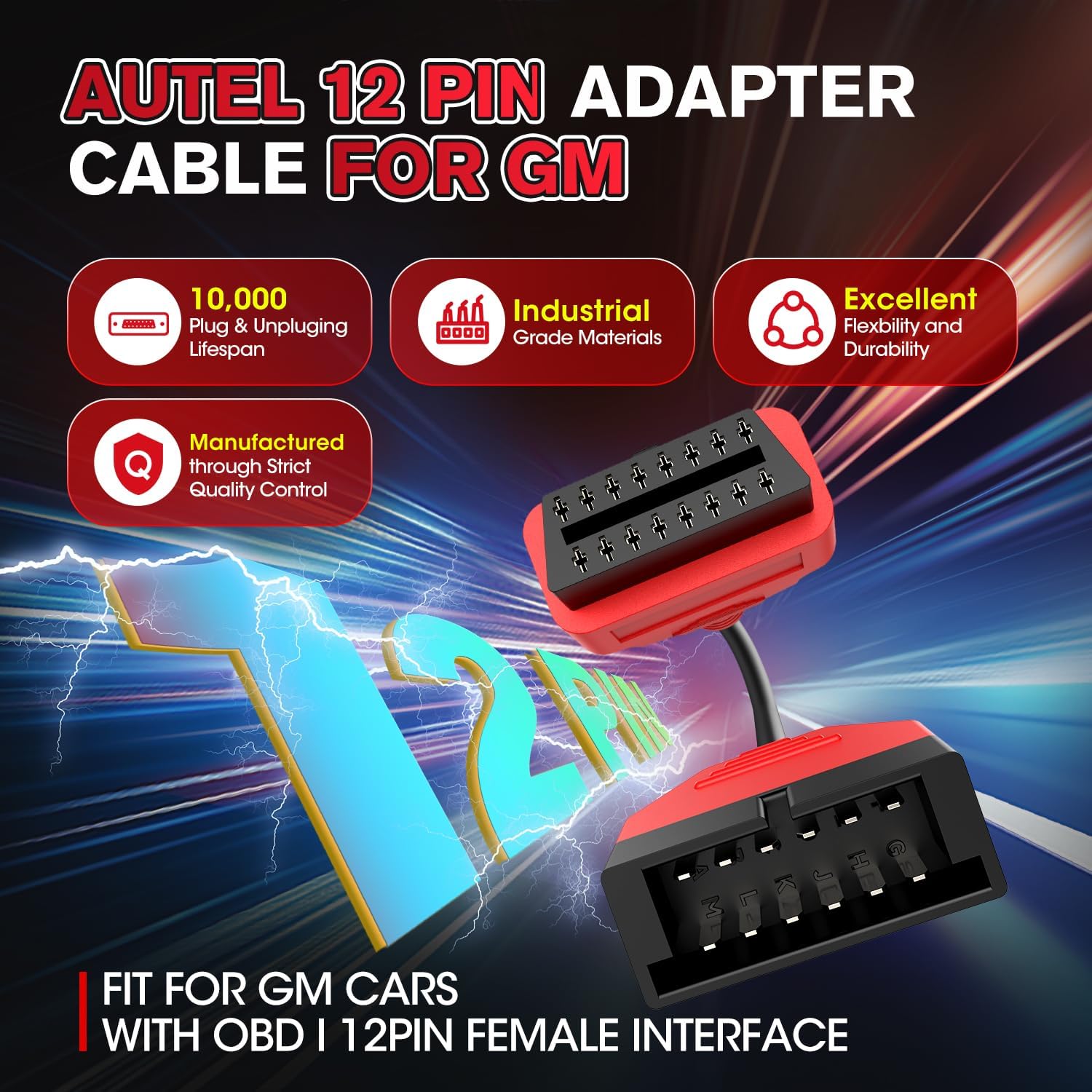 Autel Original OBD1 to OBD2 GM Adapter Cable