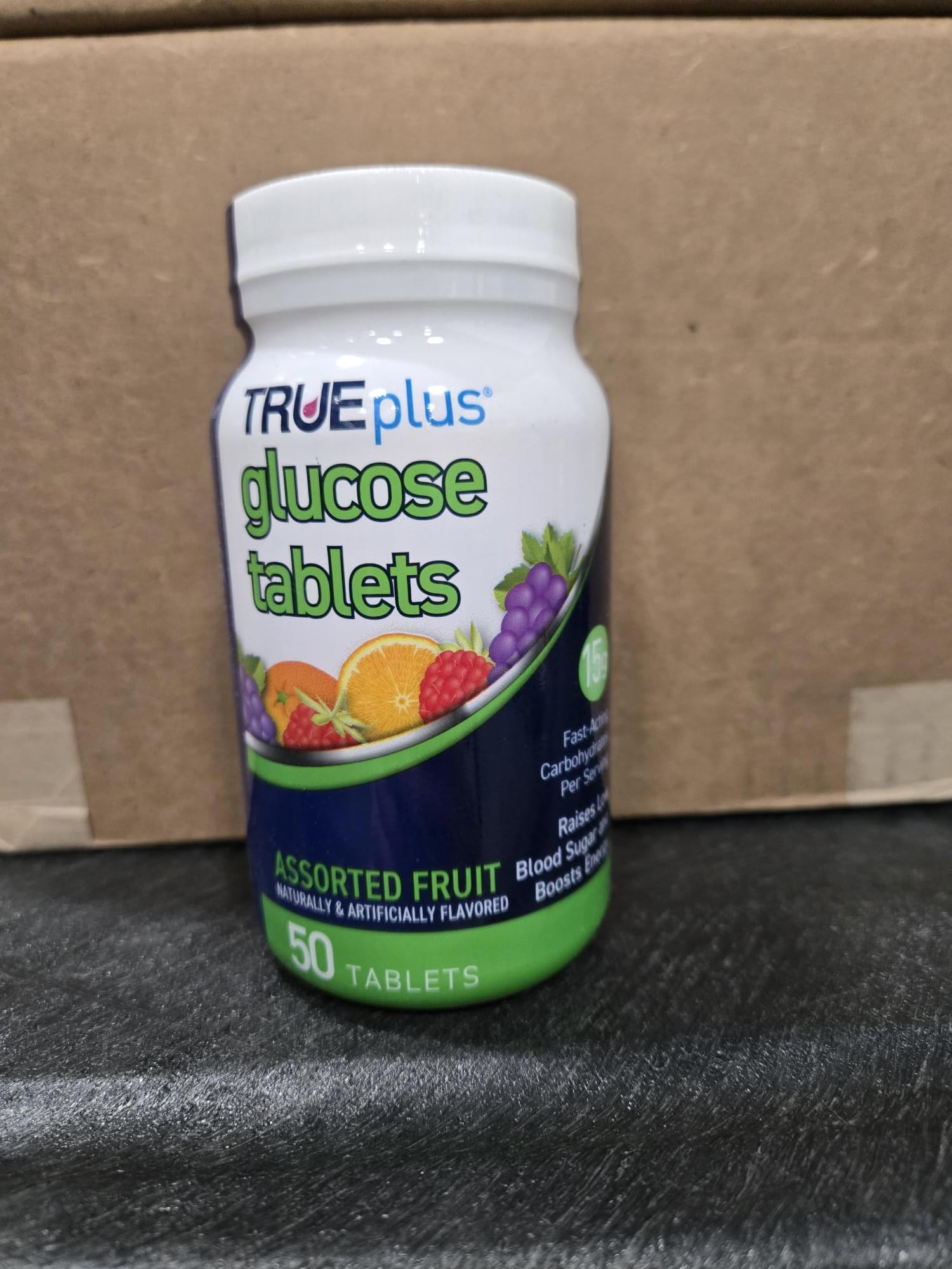 TRUEplus Glucose Tablets, Assorted Fruit Flavors, 50 Count — Amazon image 6