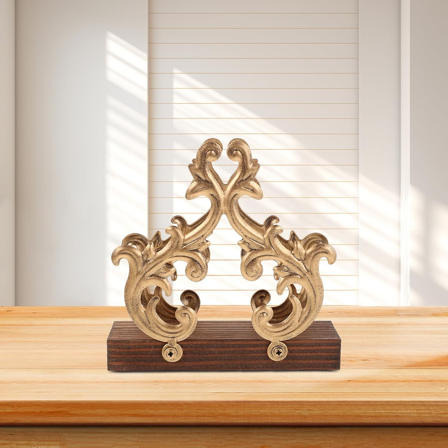 SECFOU Willow Branch Napkin Holder Metal Vintage Paper Towel Dispenser 15x4.5x14.5cm Antique Copper for Kitchen Dining Table and Outdoor Use