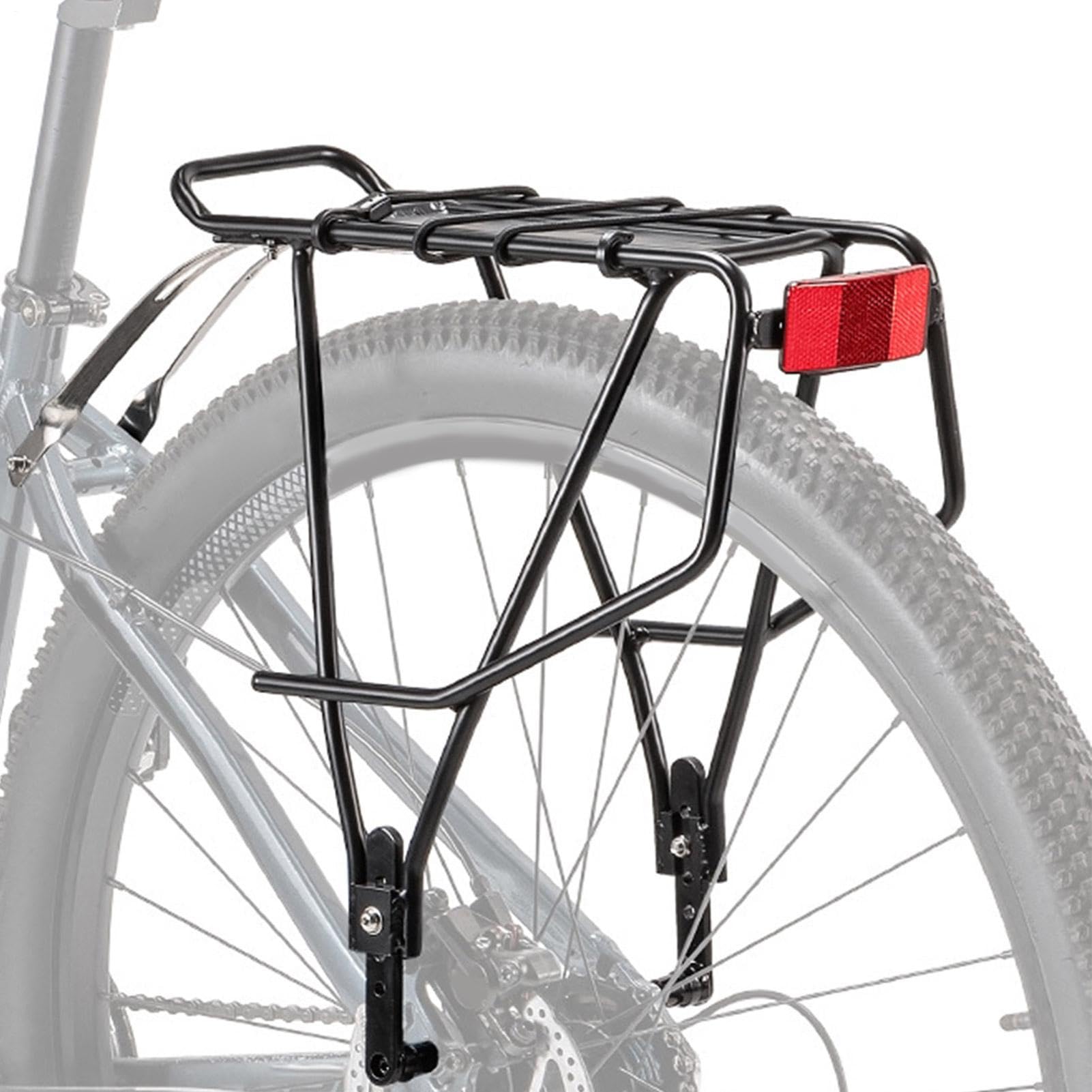 Fahrrad-Rückenträger, Fahrrad-Hinterradträger Aus Aluminium Legierung - Fahrrad-Gepäckträger, Fahrradzubehör Für Gepäck, Fracht, Kleidung