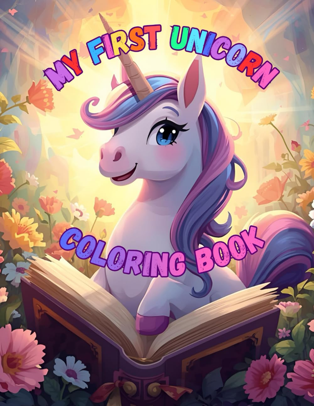 My First Unicorn Coloring Book: Fun and Easy Coloring Pages for Kids Ages 3 – 6