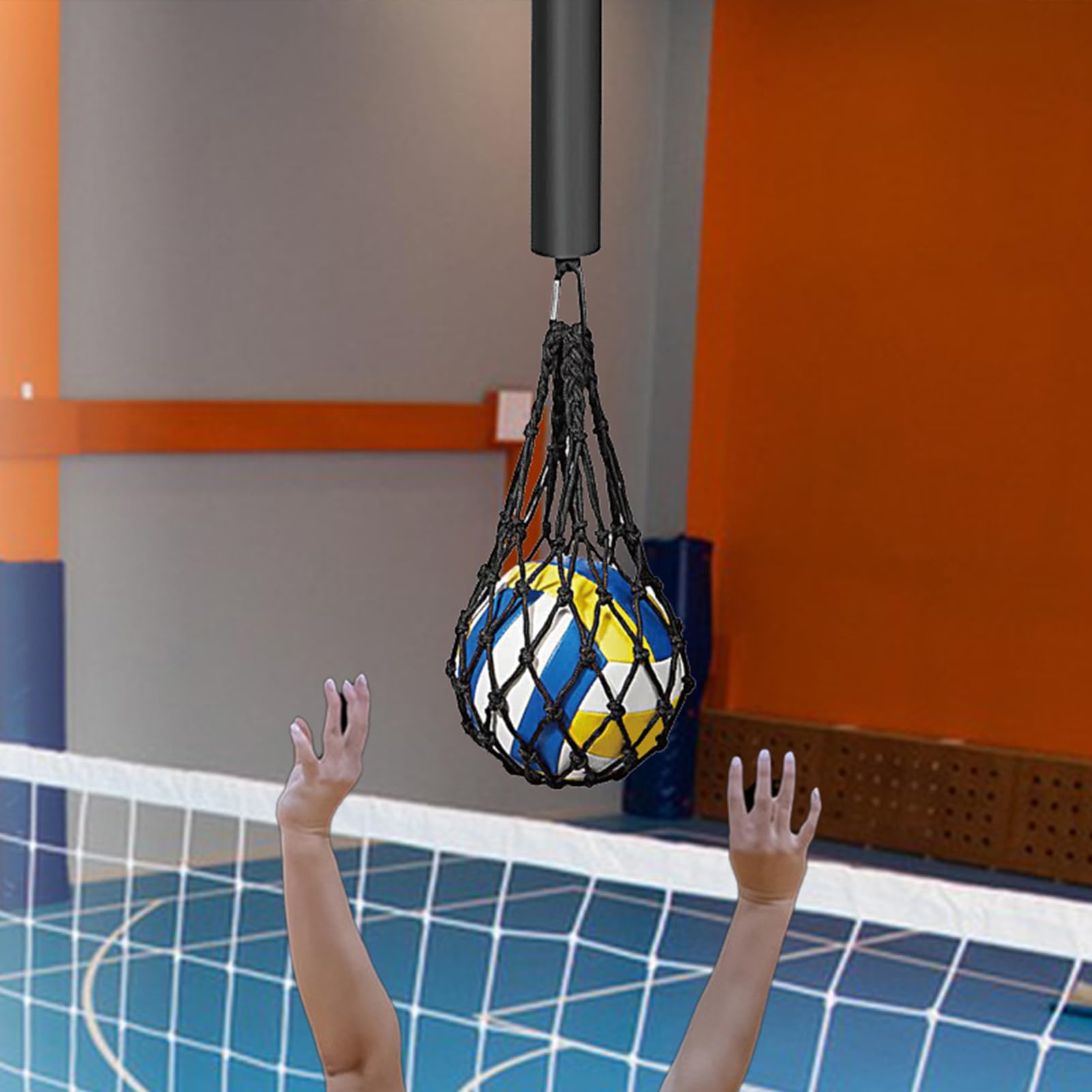 Luckxing Aiuto per l'allenamento di pallavolo, allenatore di pallavolo rimbalzante - Allenatore rimbalzante per servizio di pallavolo regolabile | Migliora l'agilità degli sport con la palla Jump