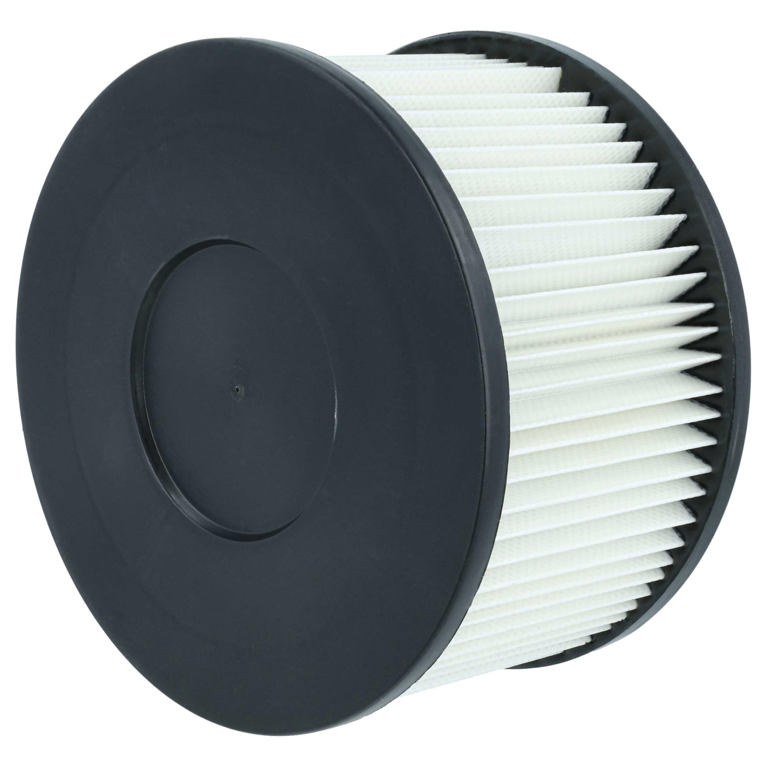 vhbw 6x filtro a pieghe piatte compatibile con Germania 20l (175100109) aspiracenere - nero/bianco, lavabile
